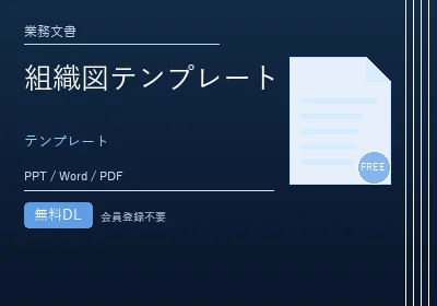 組織図テンプレートのテンプレートプレビュー
